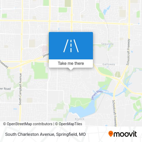 South Charleston Avenue map