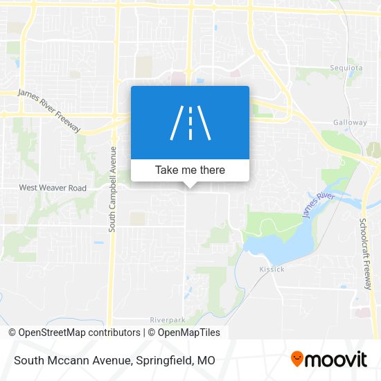 South Mccann Avenue map