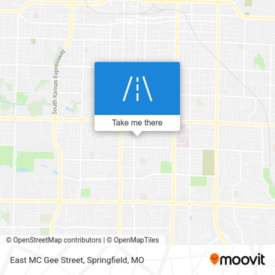 East MC Gee Street map