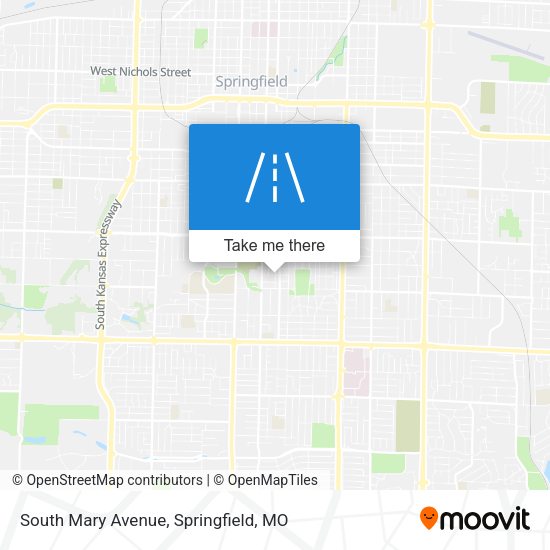 South Mary Avenue map