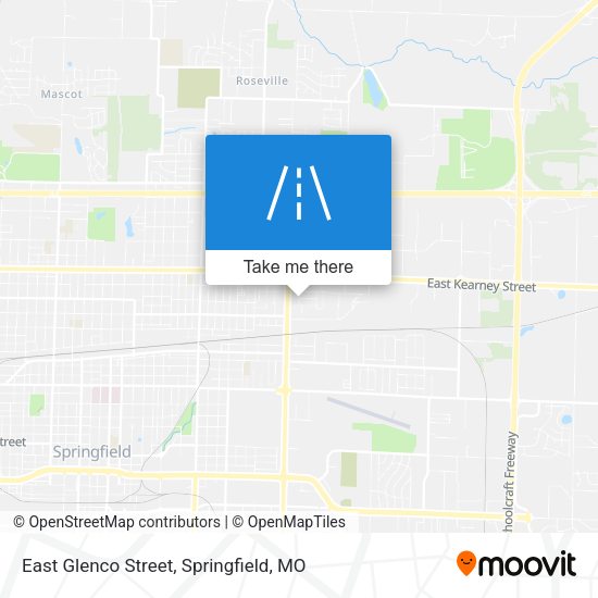 East Glenco Street map