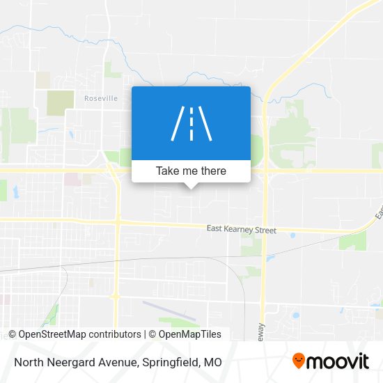 North Neergard Avenue map