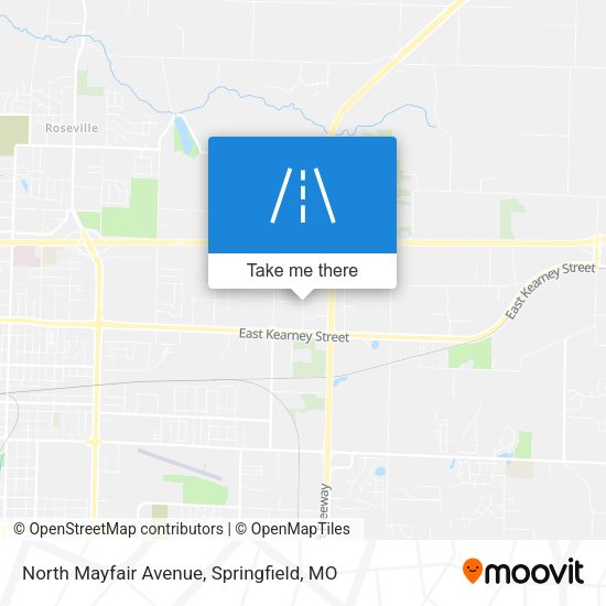 North Mayfair Avenue map
