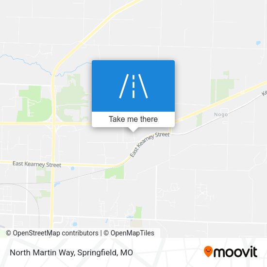 North Martin Way map