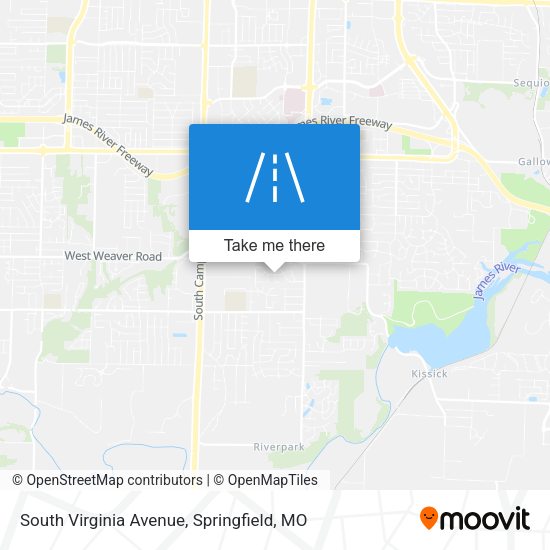 South Virginia Avenue map