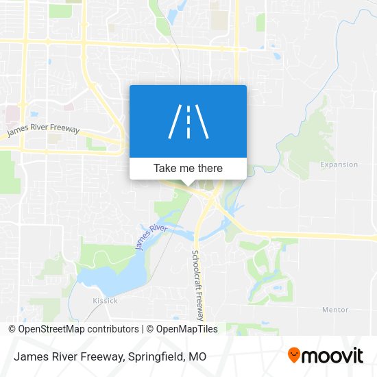 James River Freeway map