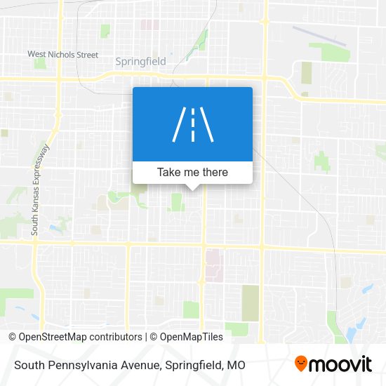 Mapa de South Pennsylvania Avenue