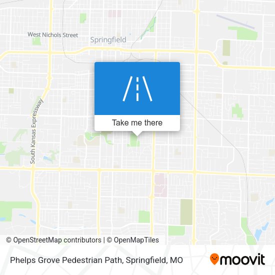 Phelps Grove Pedestrian Path map