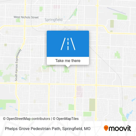 Phelps Grove Pedestrian Path map