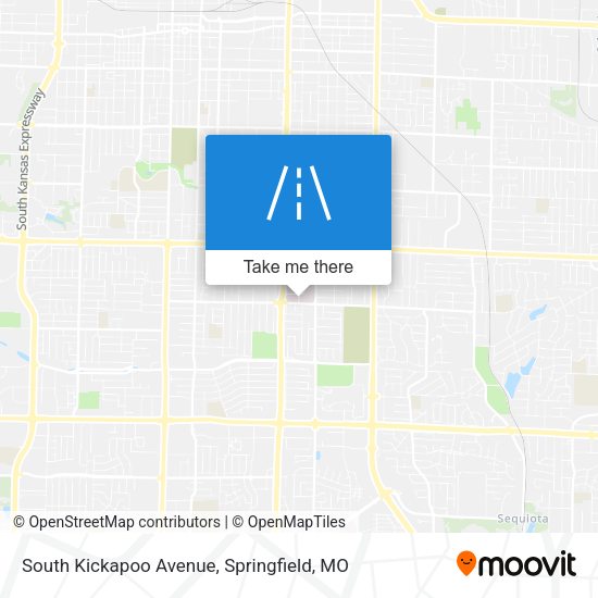 South Kickapoo Avenue map