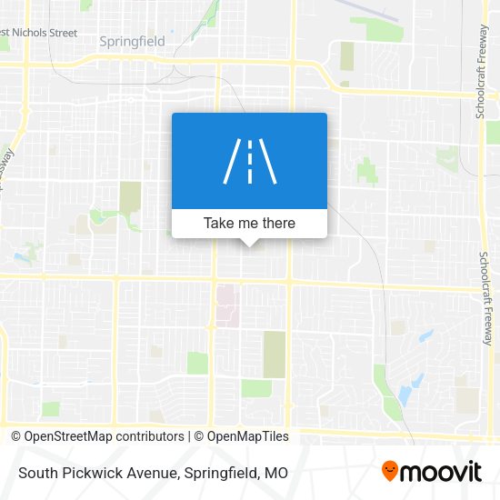 South Pickwick Avenue map