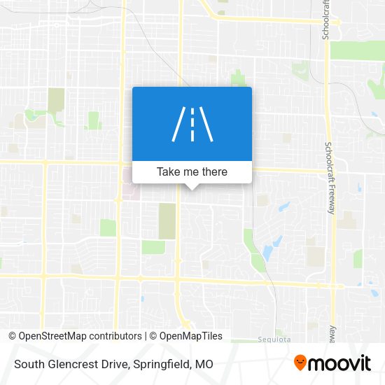 South Glencrest Drive map