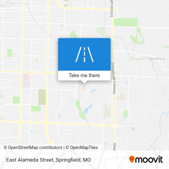 East Alameda Street map