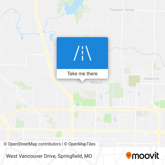 Mapa de West Vancouver Drive