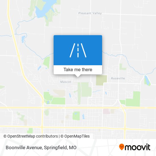 Boonville Avenue map