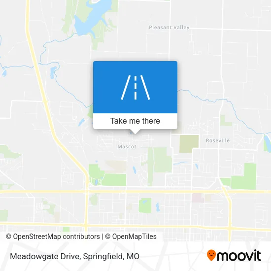 Meadowgate Drive map