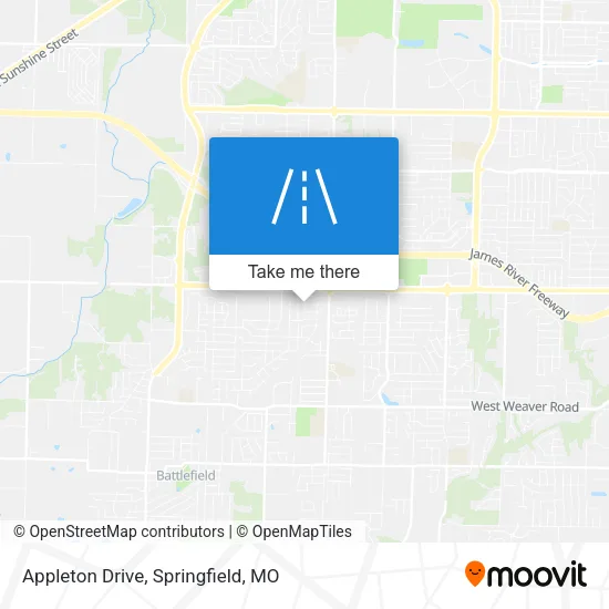 Appleton Drive map