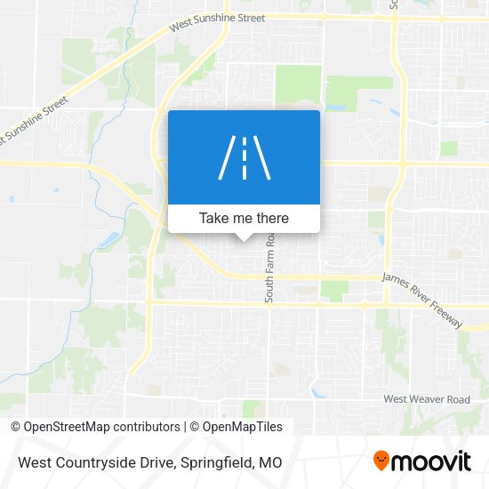 West Countryside Drive map