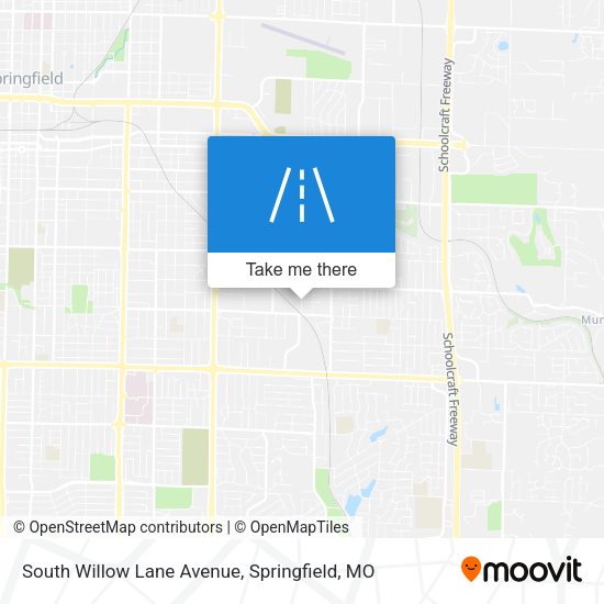 Mapa de South Willow Lane Avenue