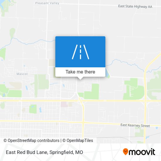 East Red Bud Lane map