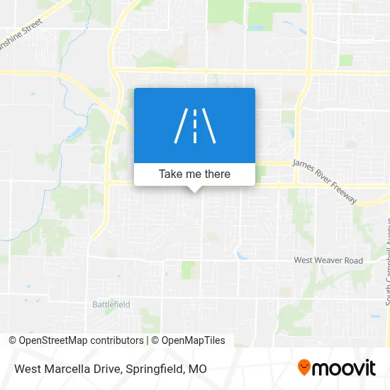 West Marcella Drive map