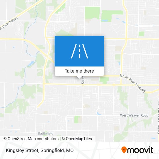 Mapa de Kingsley Street
