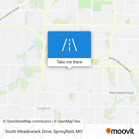 South Meadowlark Drive map