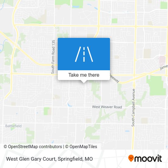 West Glen Gary Court map