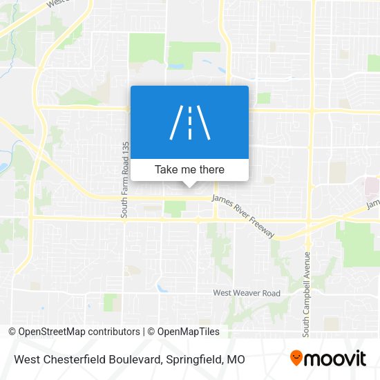 West Chesterfield Boulevard map
