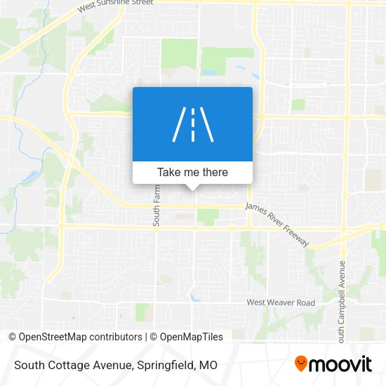 South Cottage Avenue map