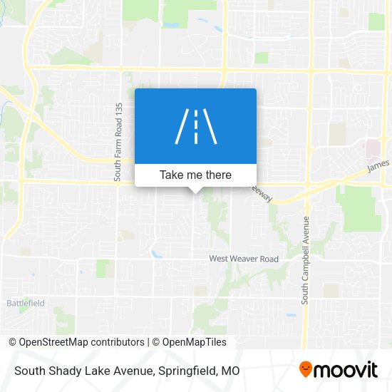 Mapa de South Shady Lake Avenue