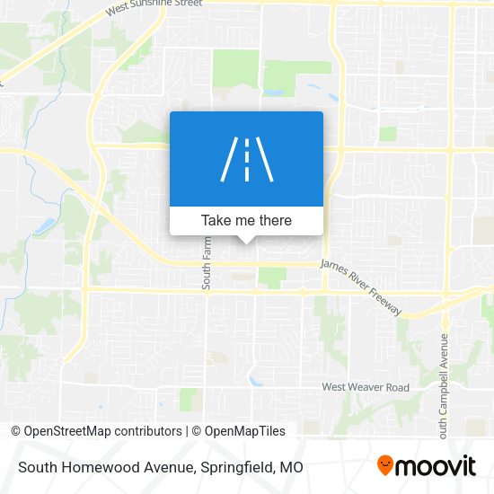 South Homewood Avenue map