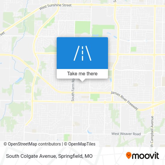 South Colgate Avenue map