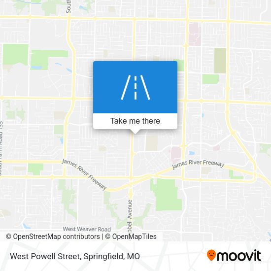 West Powell Street map