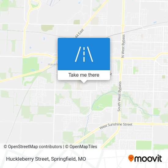 Huckleberry Street map