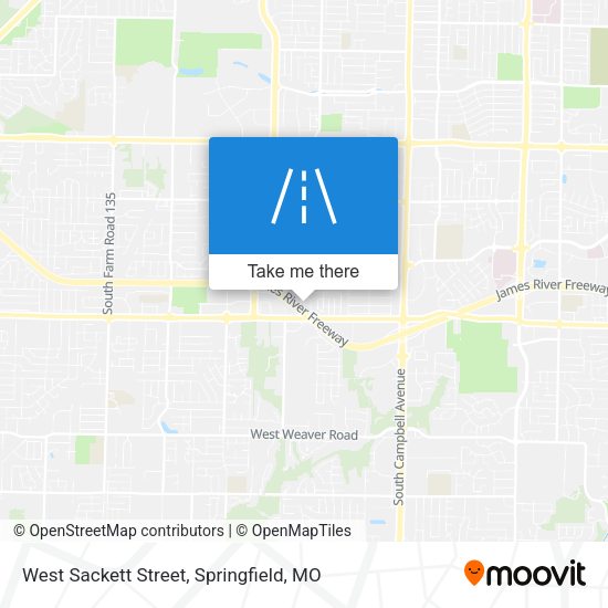 West Sackett Street map