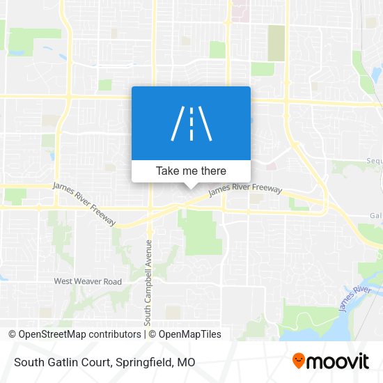 South Gatlin Court map