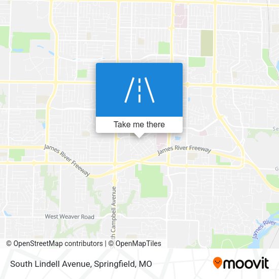 South Lindell Avenue map
