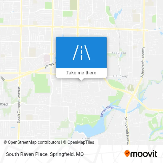 South Raven Place map