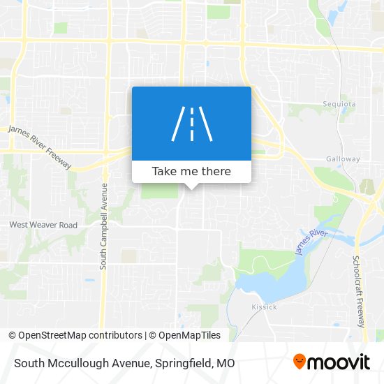 South Mccullough Avenue map