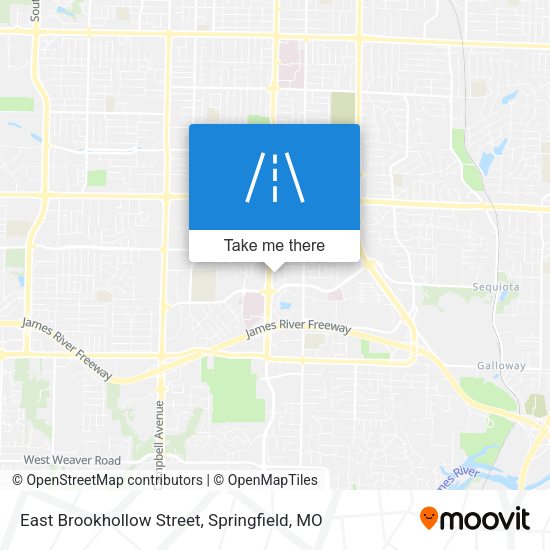 East Brookhollow Street map