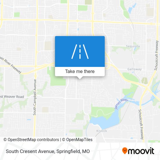 South Cresent Avenue map