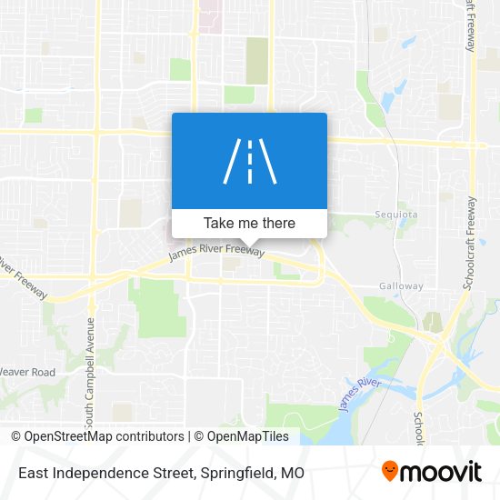 Mapa de East Independence Street