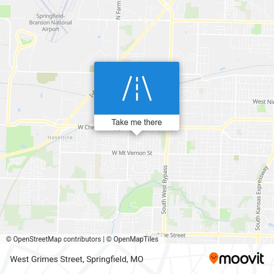West Grimes Street map
