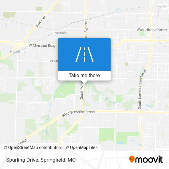Spurling Drive map