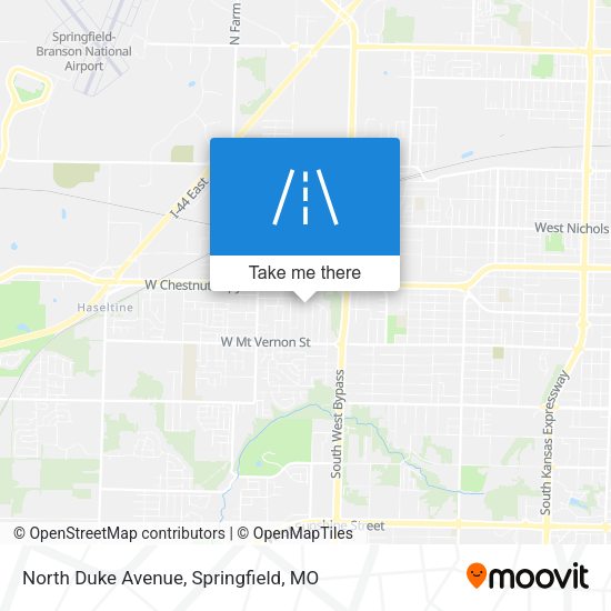 North Duke Avenue map