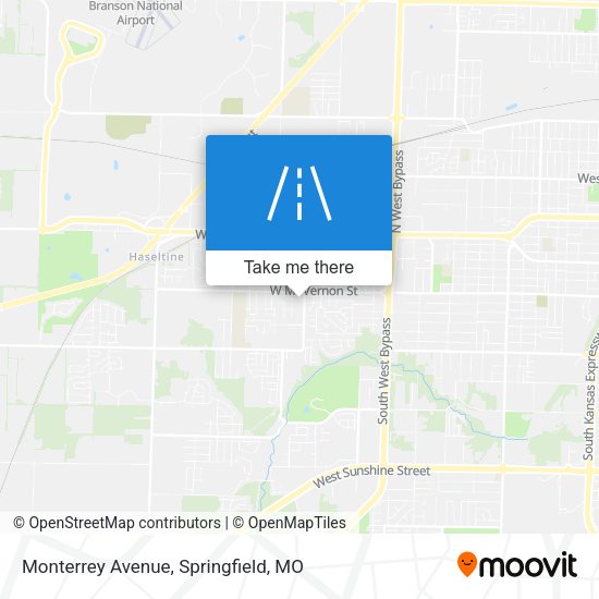 Monterrey Avenue map