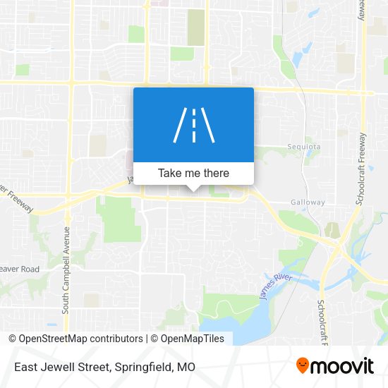 East Jewell Street map