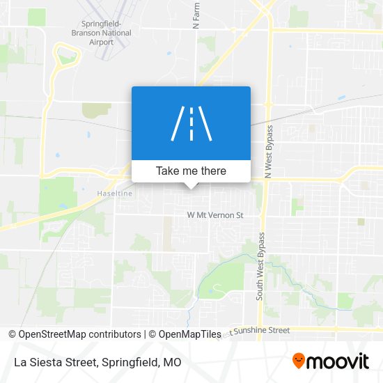 Mapa de La Siesta Street