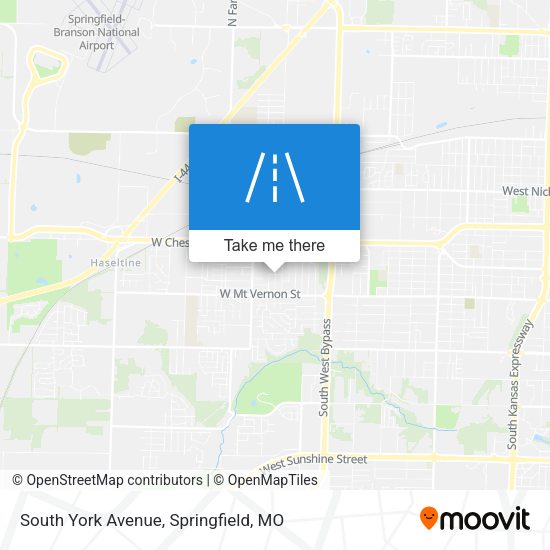 South York Avenue map